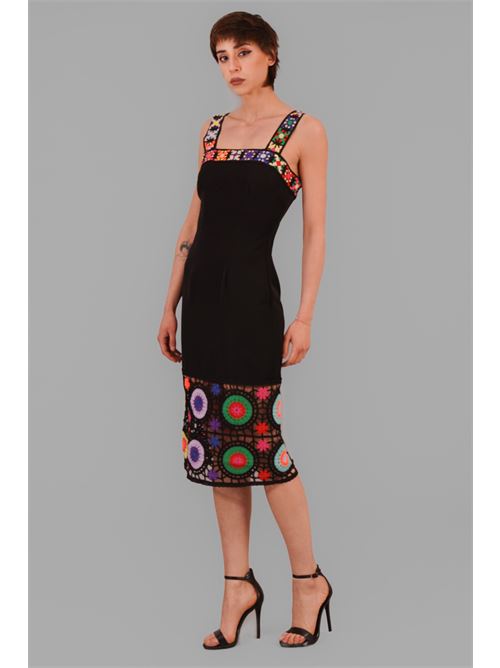 Abitocon ricamo in cady twins fantasy | T4517BLACK